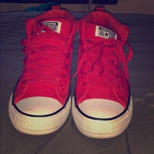 Red mid Converse size w11